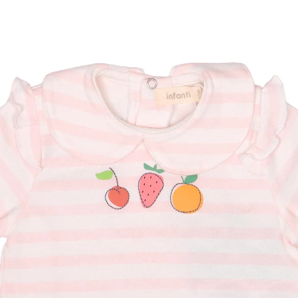 Conjunto Con Cintillo Fruit Niña Algodón Infanti