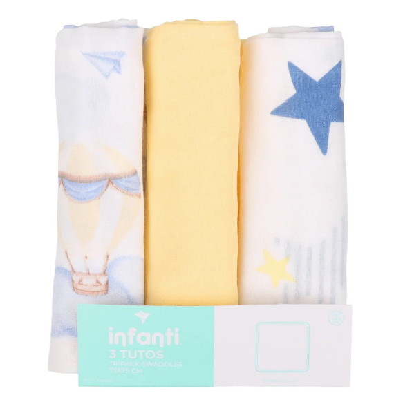 Pack 3 Tutos Blanco Infanti