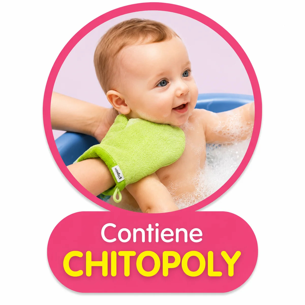 Guante para baño con Chitopoly
