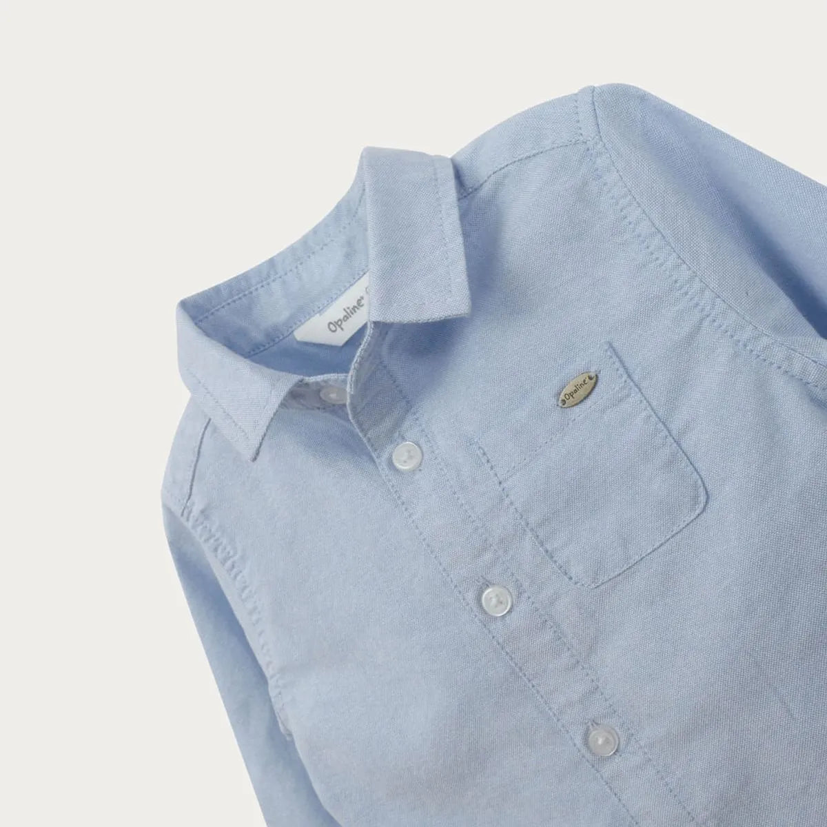 Camisa Oxford Celeste de Niño