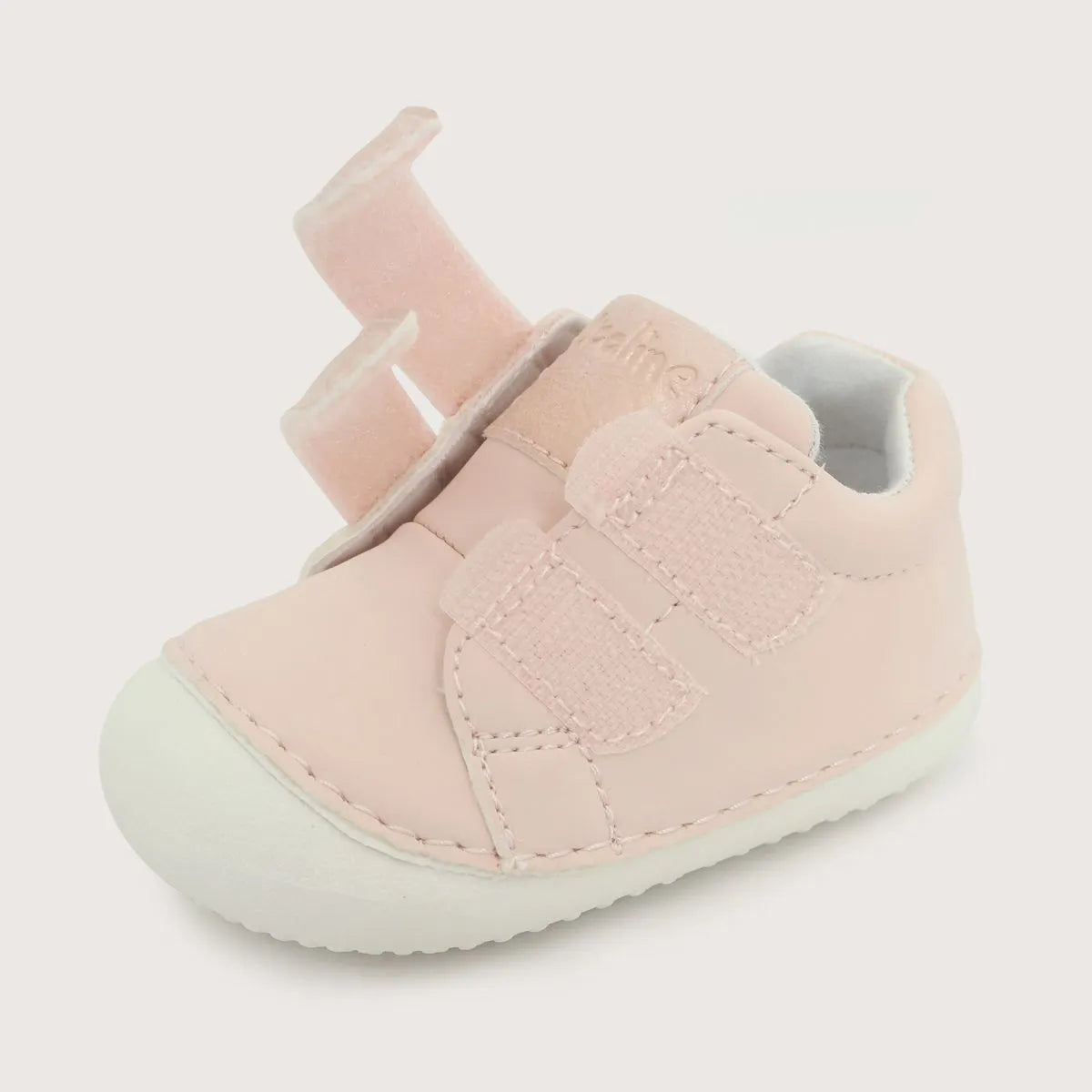 Zapatilla Gateador Con Velcro Bebé Niña Rosada
