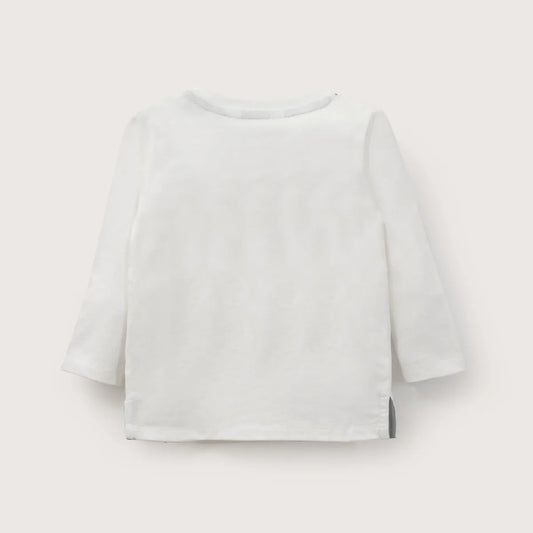 Polera Básica Niño Blanca