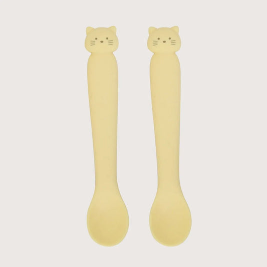 Set 2 cucharas gato amarillo