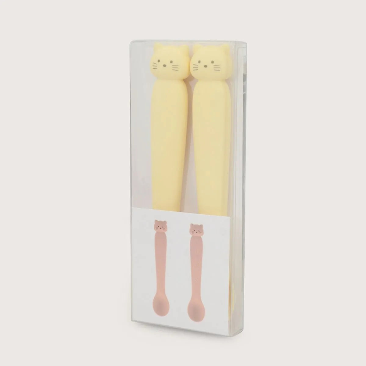 Set 2 cucharas gato amarillo