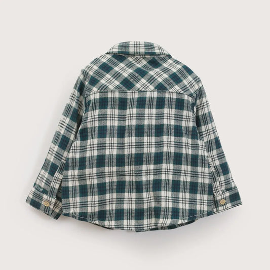 Camisa Escocesa Niño Verde