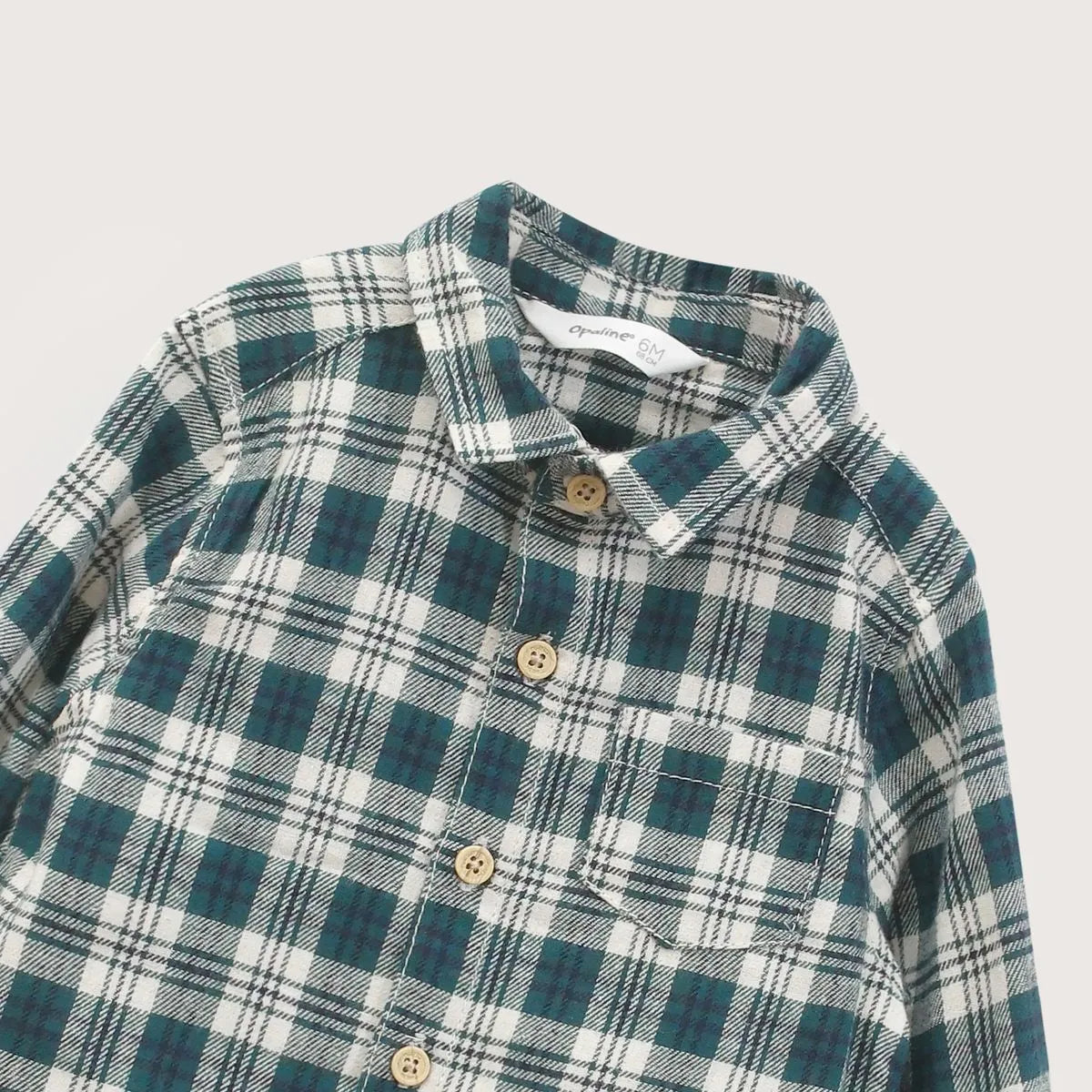 Camisa Escocesa Niño Verde