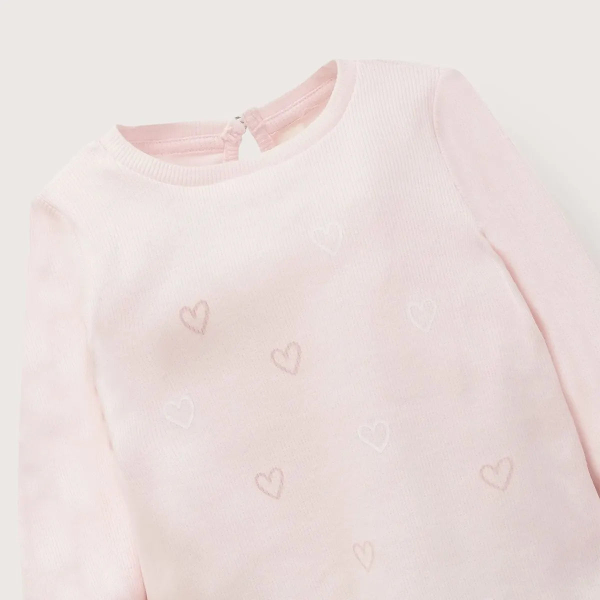 Polera Rib Infant Niña Rosado Claro
