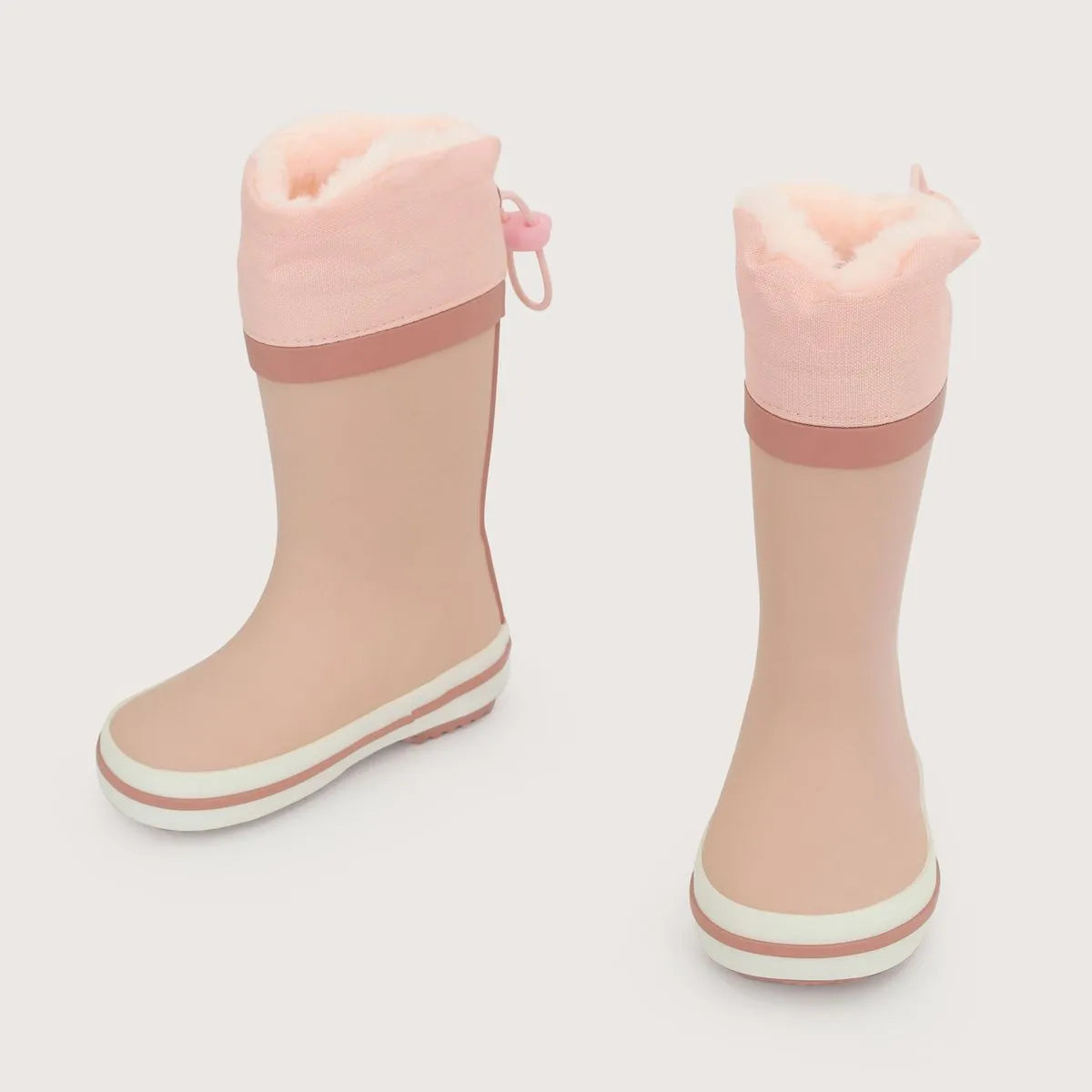 Bota de Agua Abrigada Interior Fur Rosada Niña