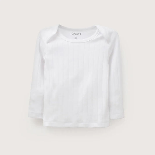 Pack 2 Camiseta Acanalada Blanca Bebé Unisex