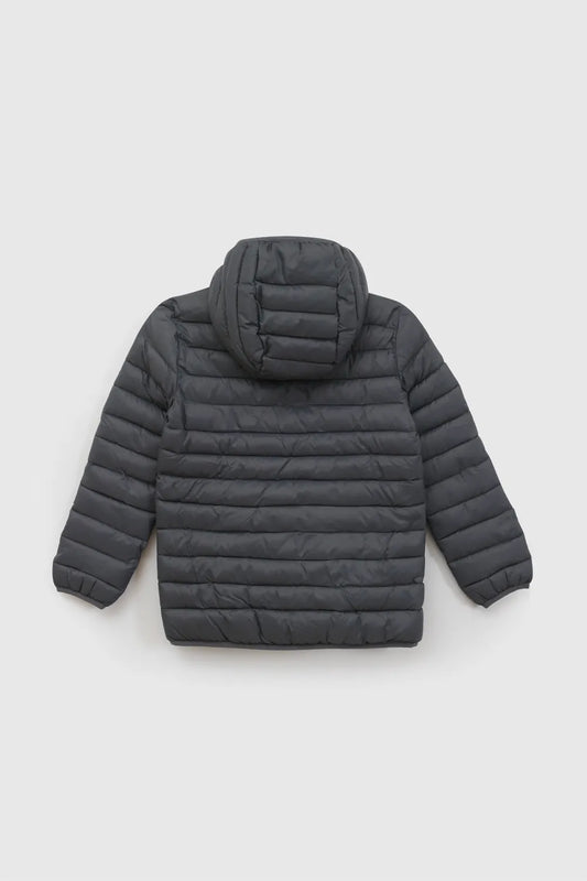 Parka con Cierre Niño Gris