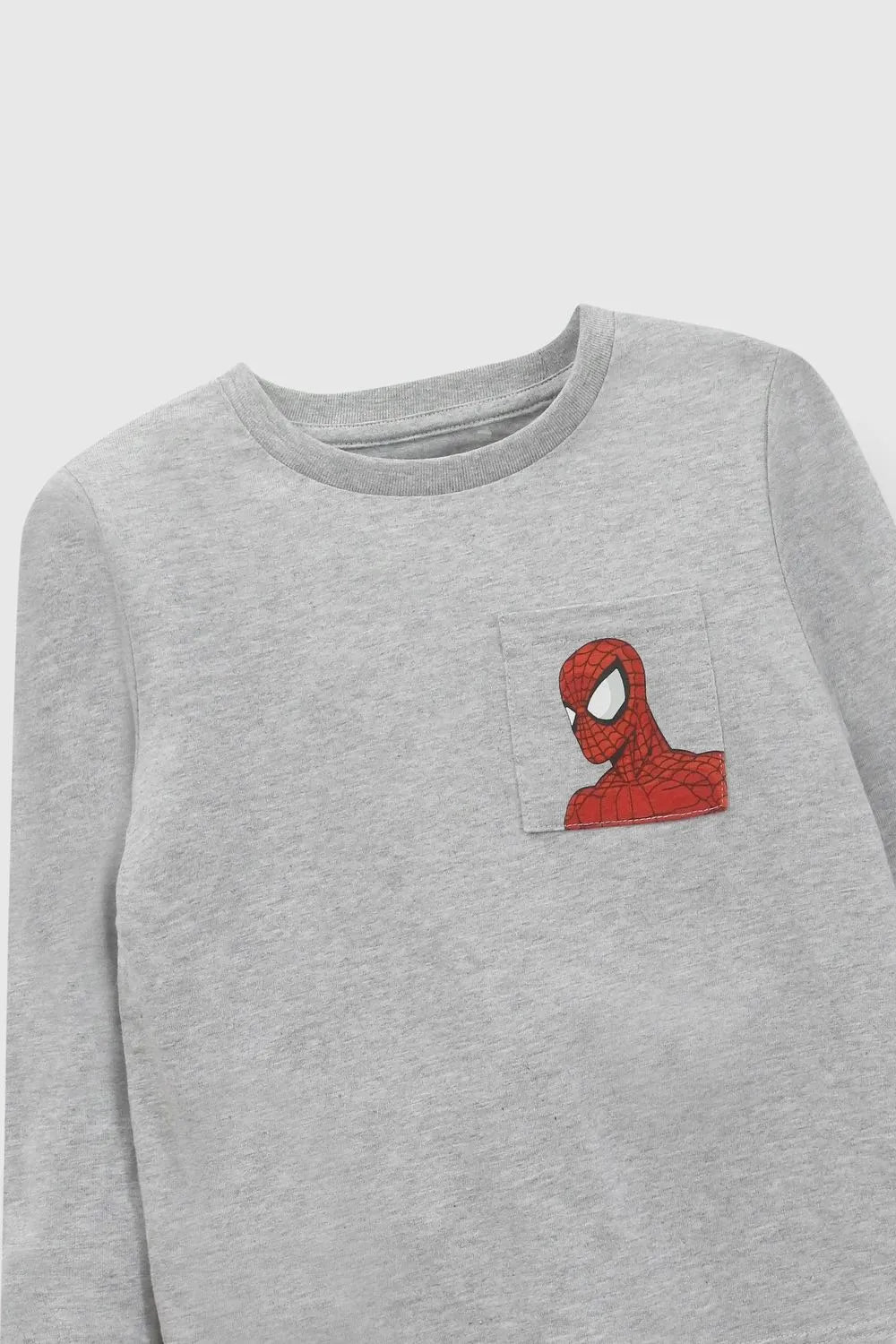 Pijama manga larga Marvel Spiderman niño gris