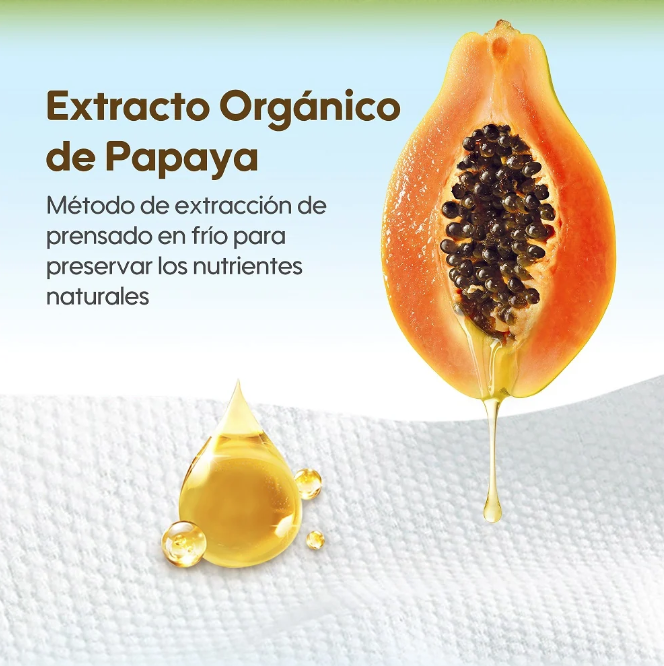 3 Paquetes de Toallitas húmedas de Papaya con Agua de Manantial / 252 unidades