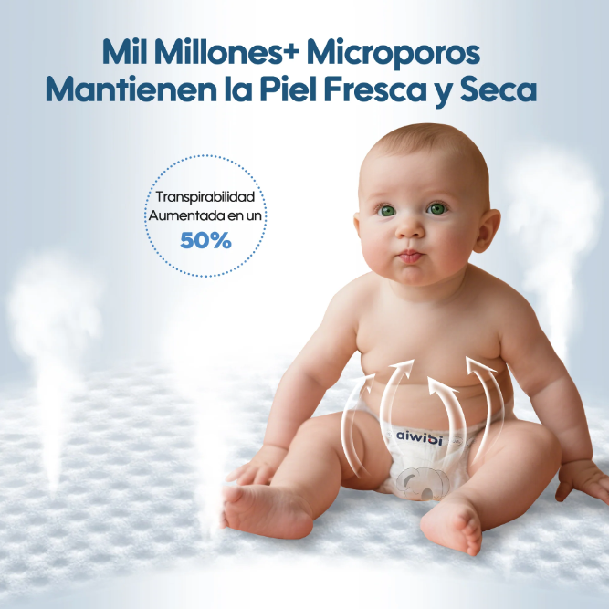 1 Paquete de Pañal para Bebés Premium Aiwibi