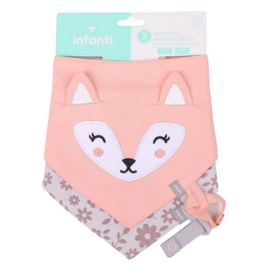 Bipack Baberos Impermeable Niña Rosado Infanti