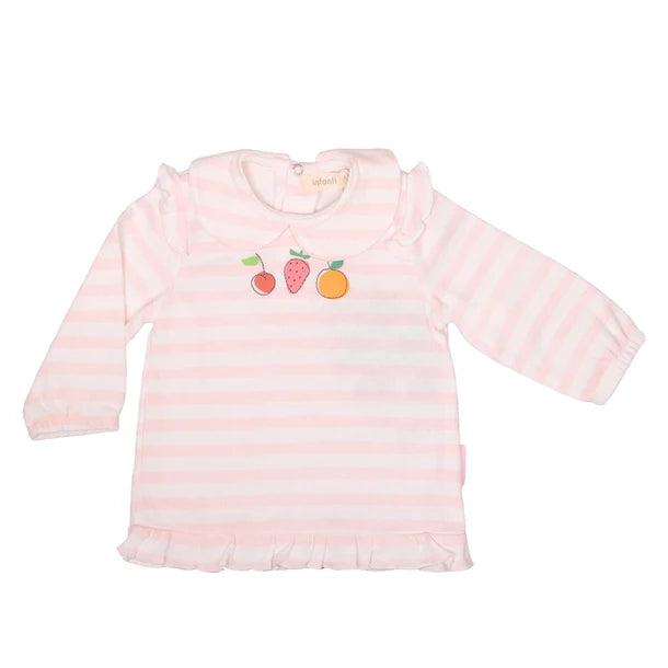 Conjunto Con Cintillo Fruit Niña Algodón Infanti