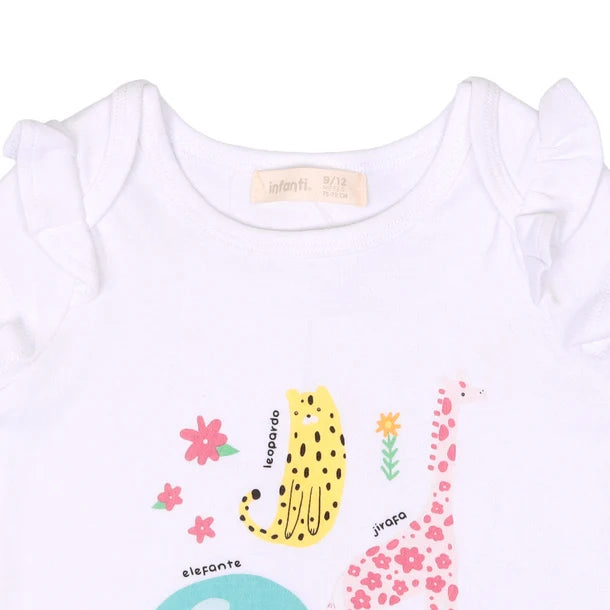 Conjunto Flowers Wild Biker Niña Infanti