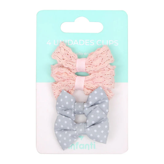 Pack 4 Pinches Puntos Infanti