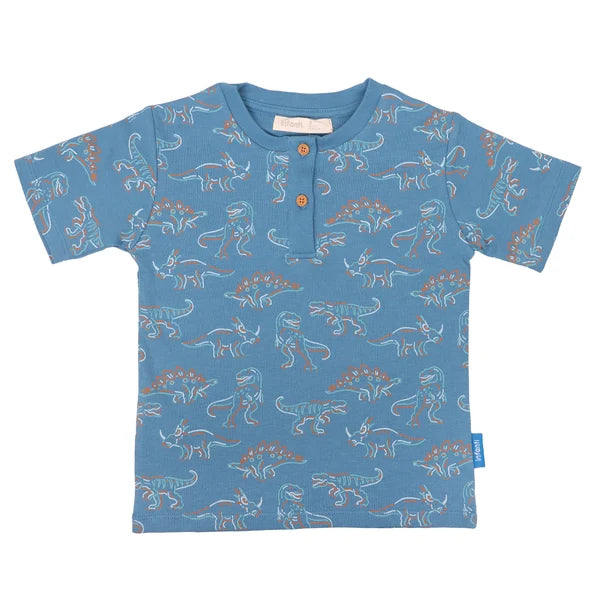 Bipack Poleras Azul Dino Niño Infanti