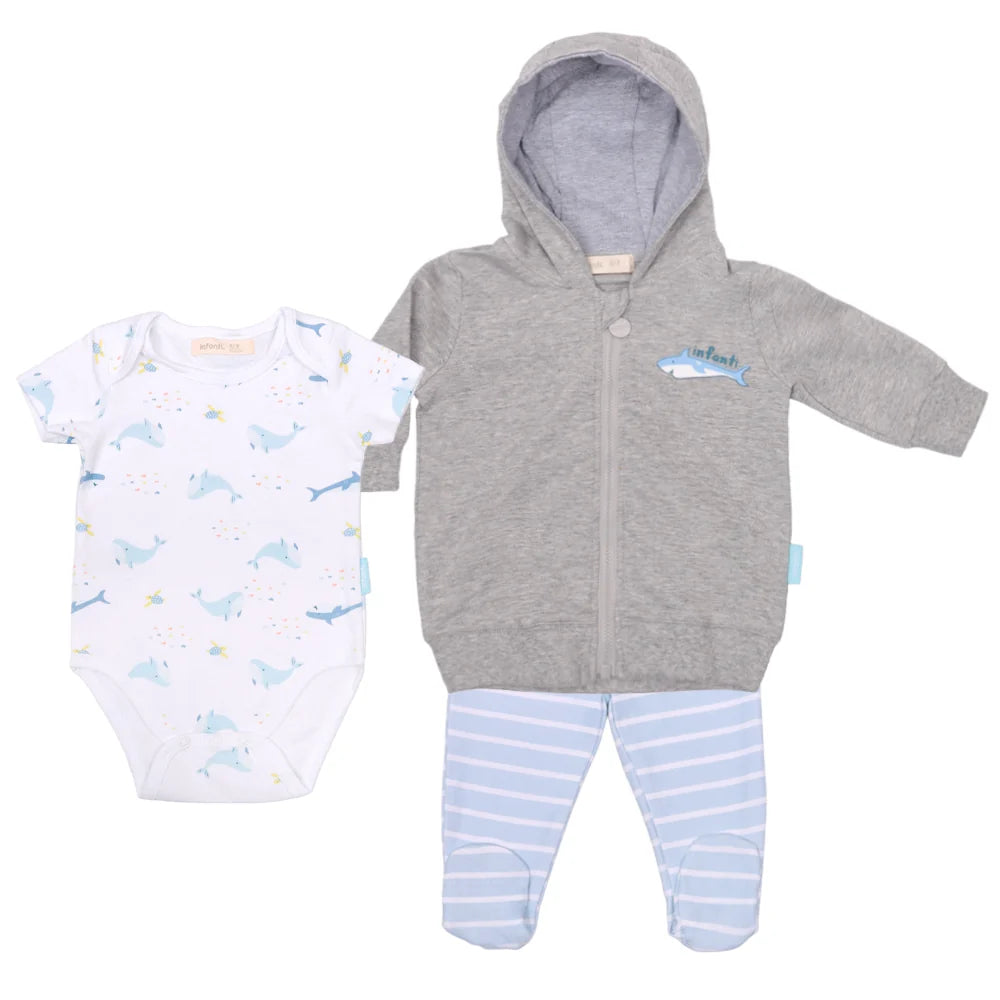 Conjunto 3 Piezas Bebe Niño Infanti