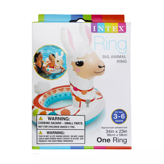 Flotador Inflable Llama 58 Cm Big Animal Ring