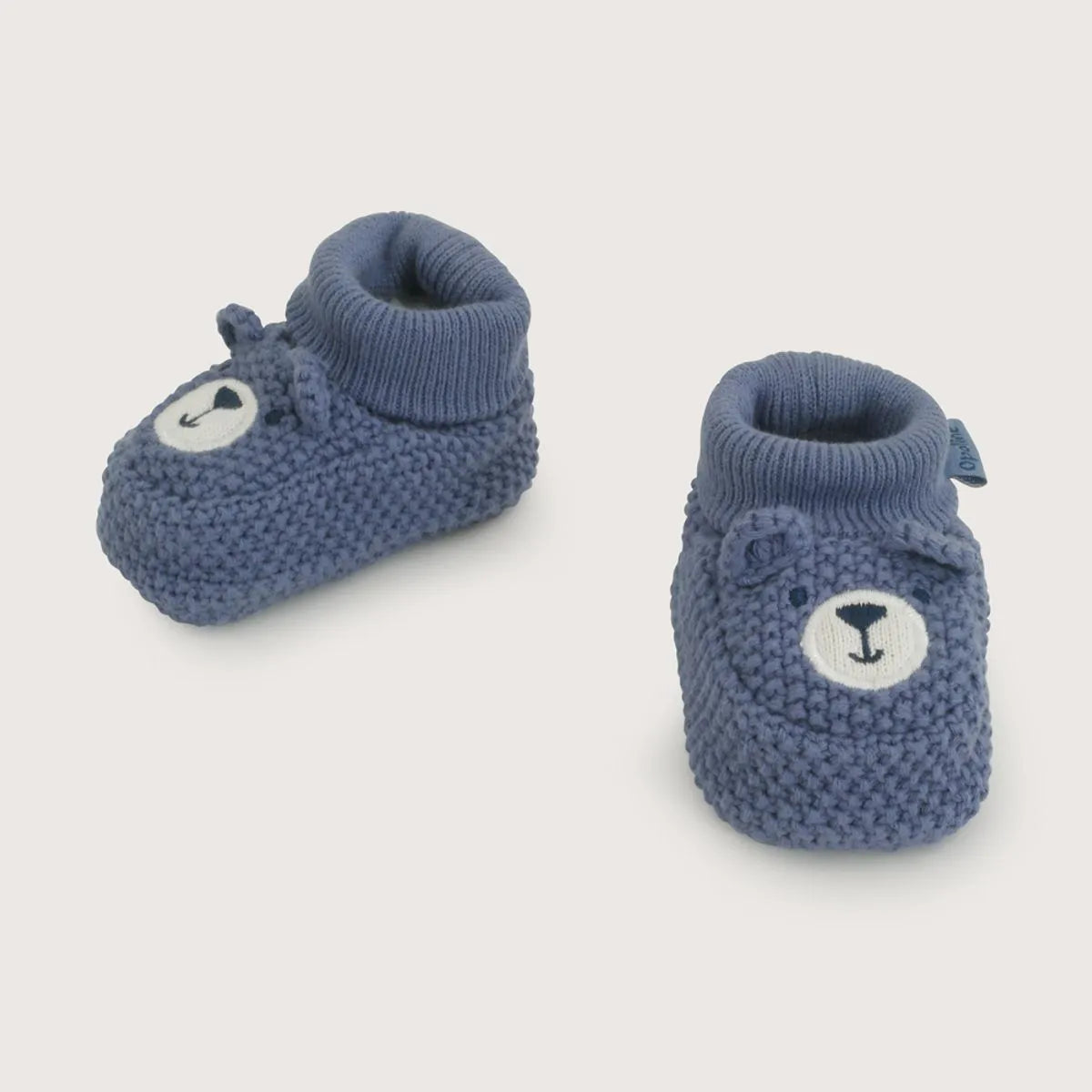 19030350i26-2  Pantufla Tejida Azul Bebé
