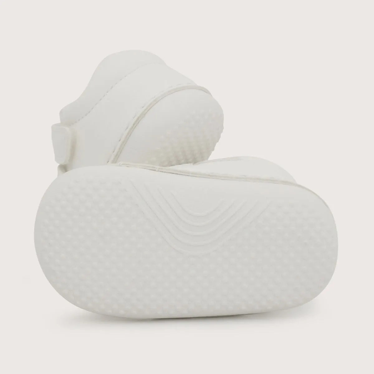Zapatilla Gateador Con Velcro Bebé Unisex Blanca