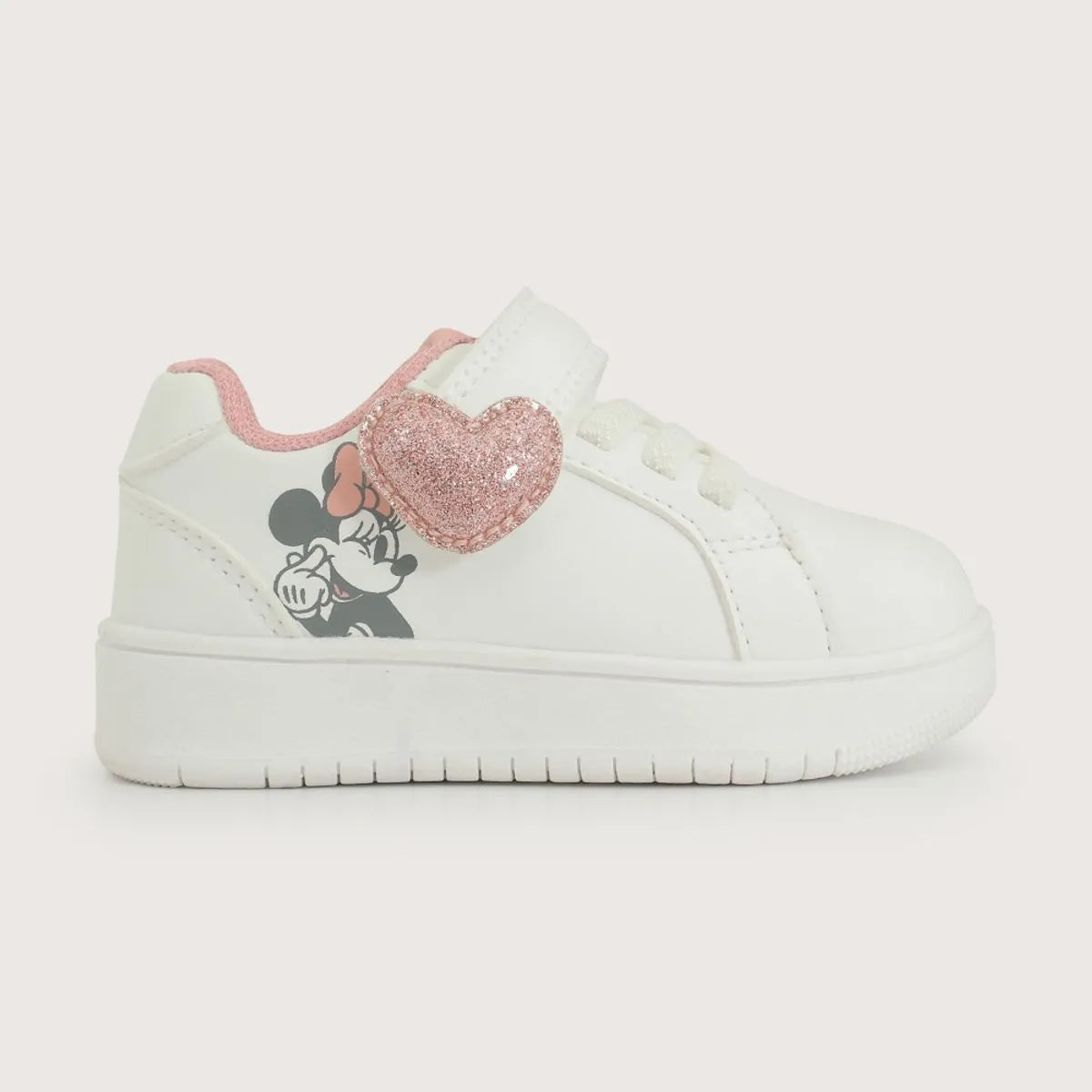Zapatilla Urbana Disney Blanca Rosada Niña
