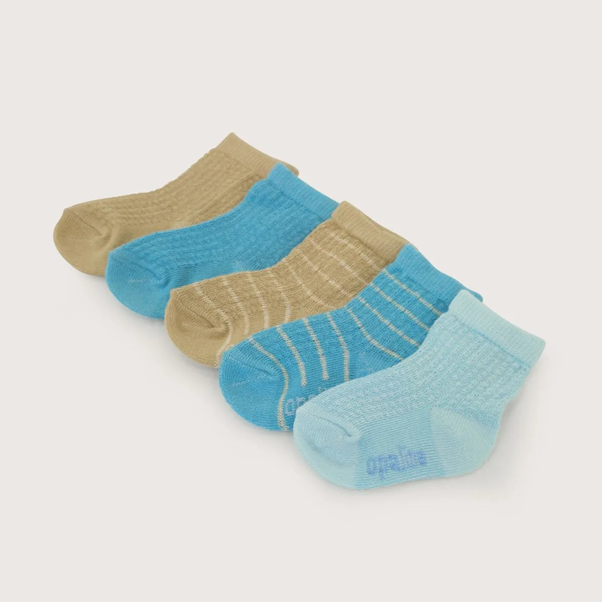 Pack De 5 Calcetines Celeste De Bebe
