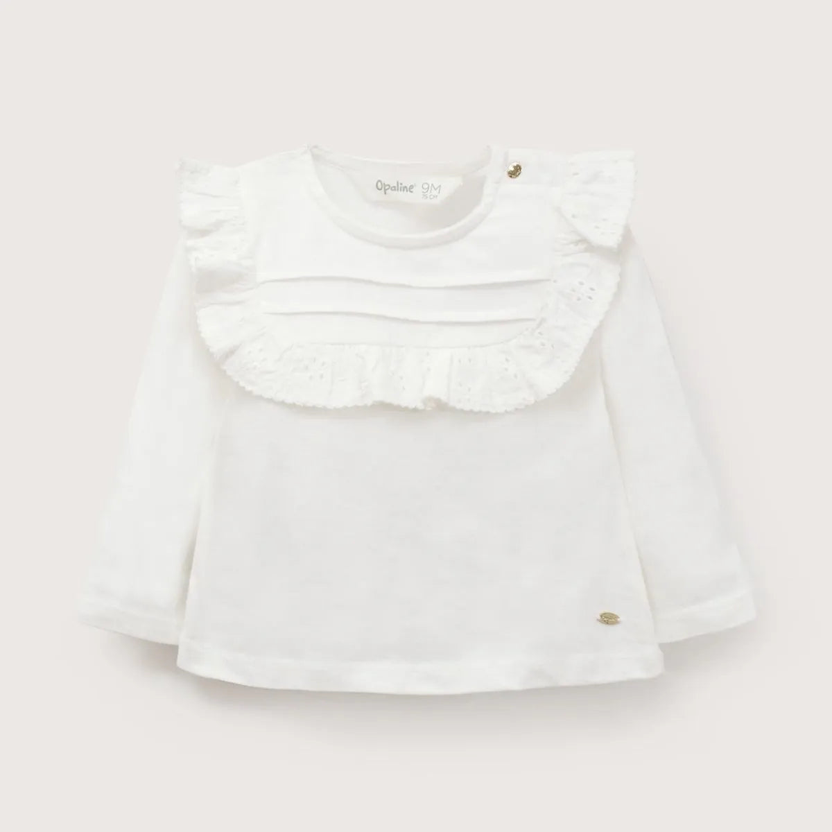 Polera Infant Niña Blanca Vuelos