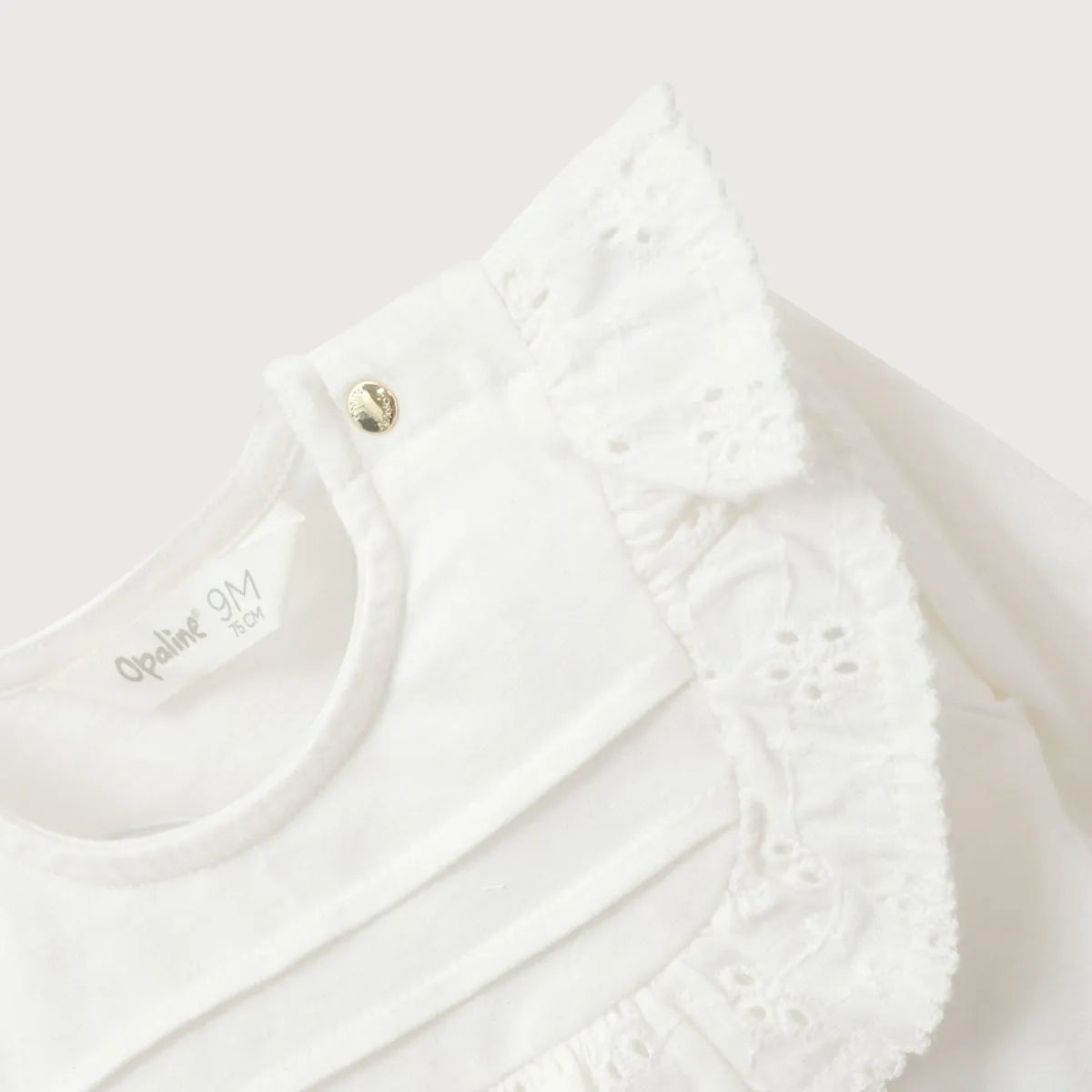 Polera Infant Niña Blanca Vuelos