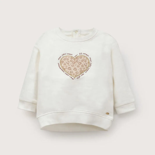 Polerón Infant Niña Blanco