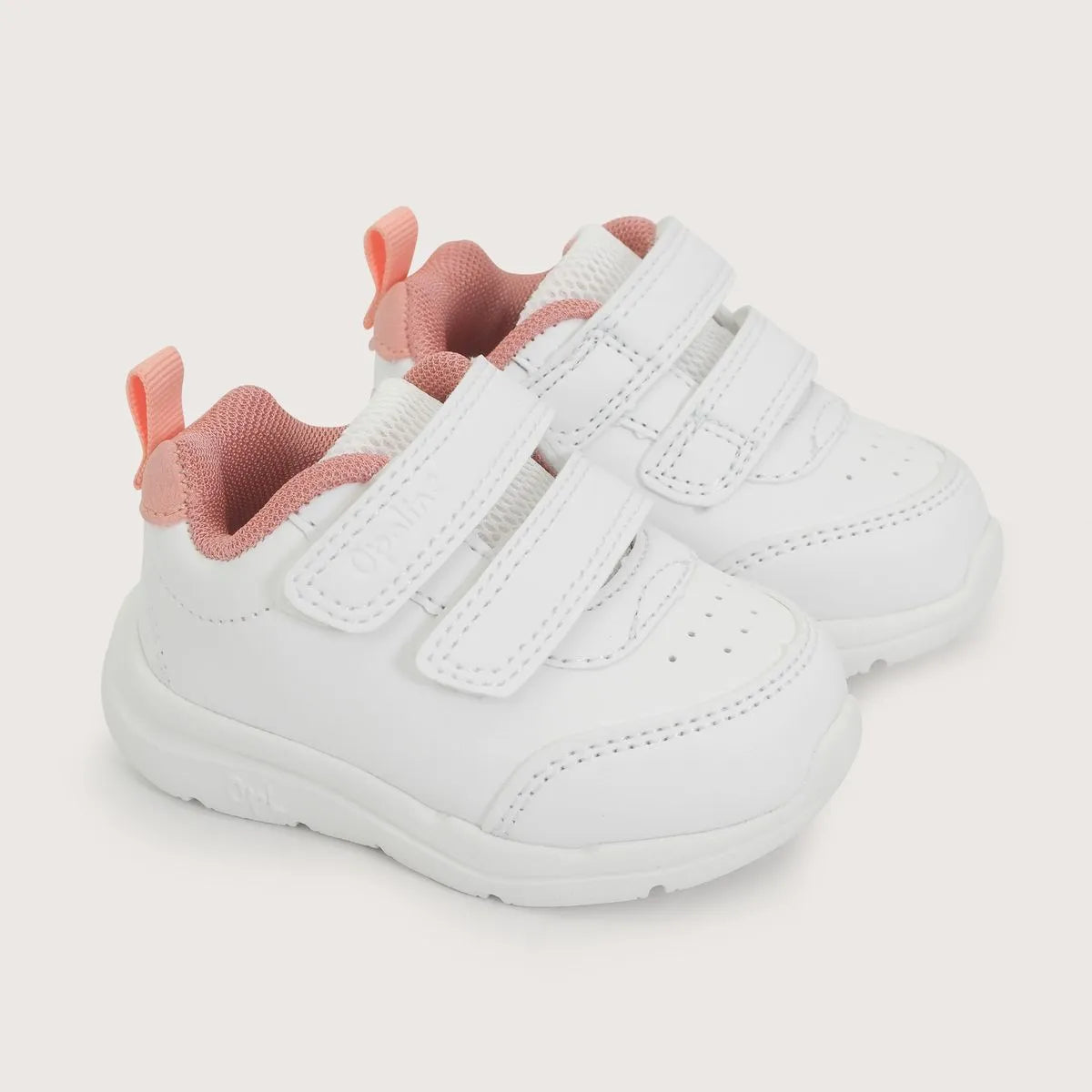 Zapatilla Primeros Pasos Sport Niña Blanca con Rosado - 18