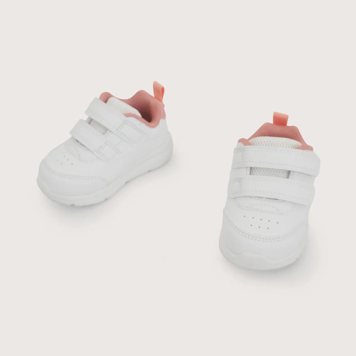 Zapatilla Primeros Pasos Sport Niña Blanca con Rosado