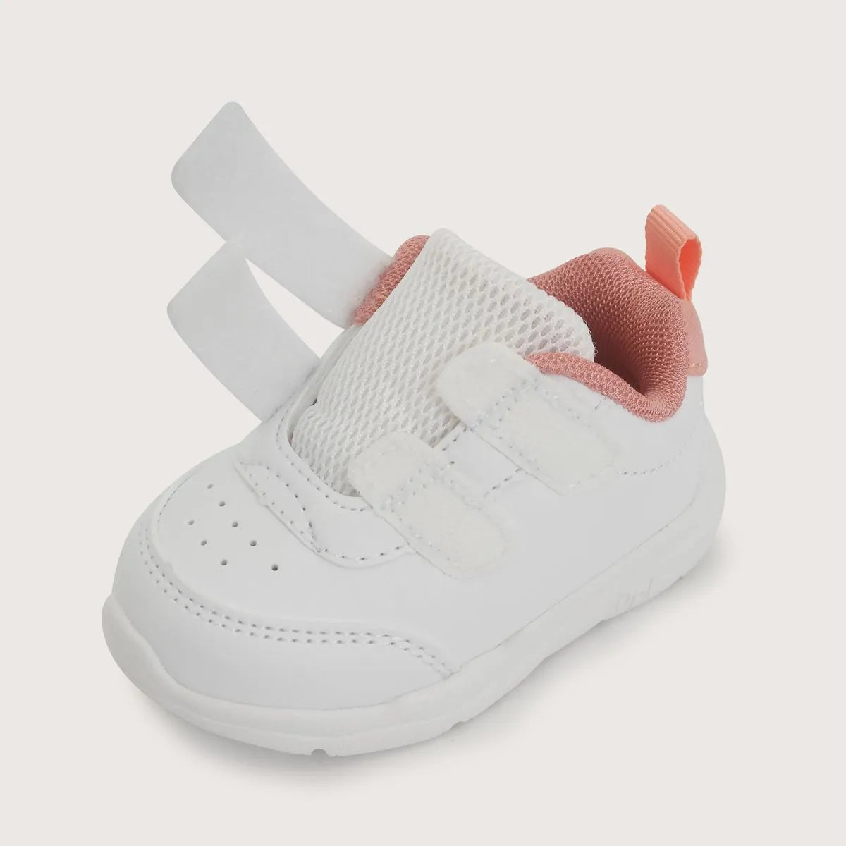 Zapatilla Primeros Pasos Sport Niña Blanca con Rosado