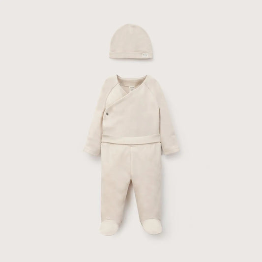 Conjunto Clínica Bebe Unisex Crema