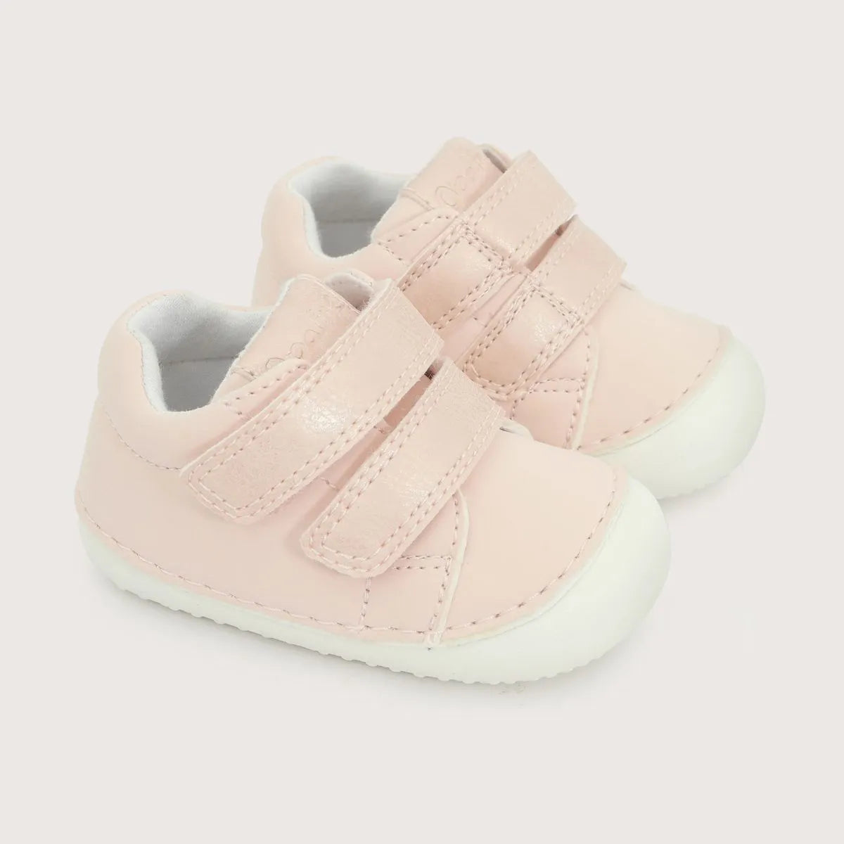 Zapatilla Gateador Con Velcro Bebé Niña Rosada