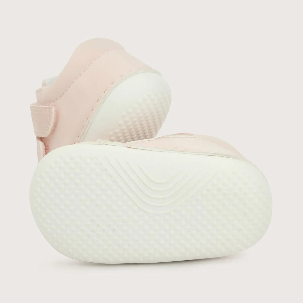 Zapatilla Gateador Con Velcro Bebé Niña Rosada