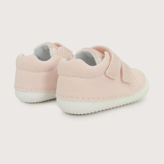 Zapatilla Gateador Con Velcro Bebé Niña Rosada