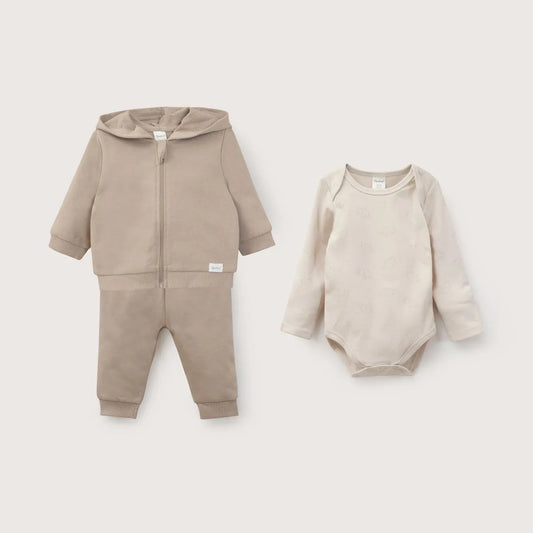 Conjunto Bebe Unisex Taupe