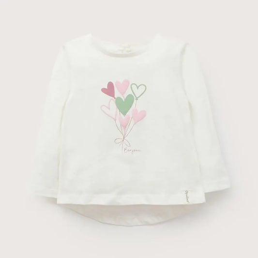Polera Básica Niña Blanca