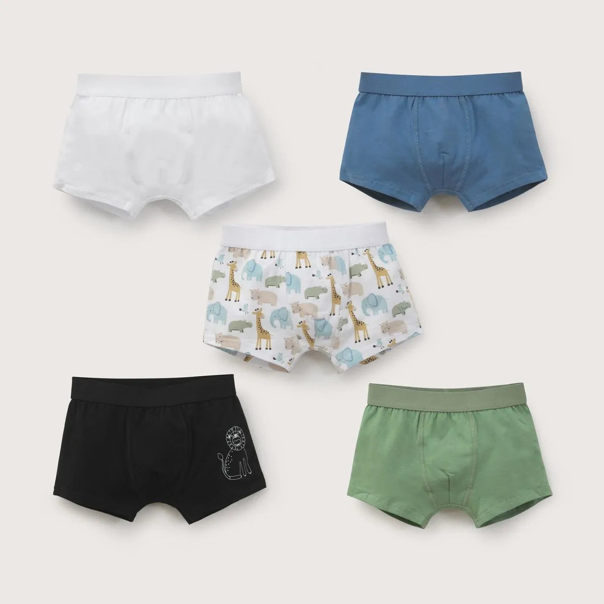 Pack De 5 Boxer Algodón Niño