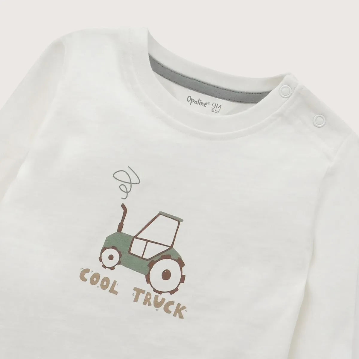 Polera Básica Niño Blanca