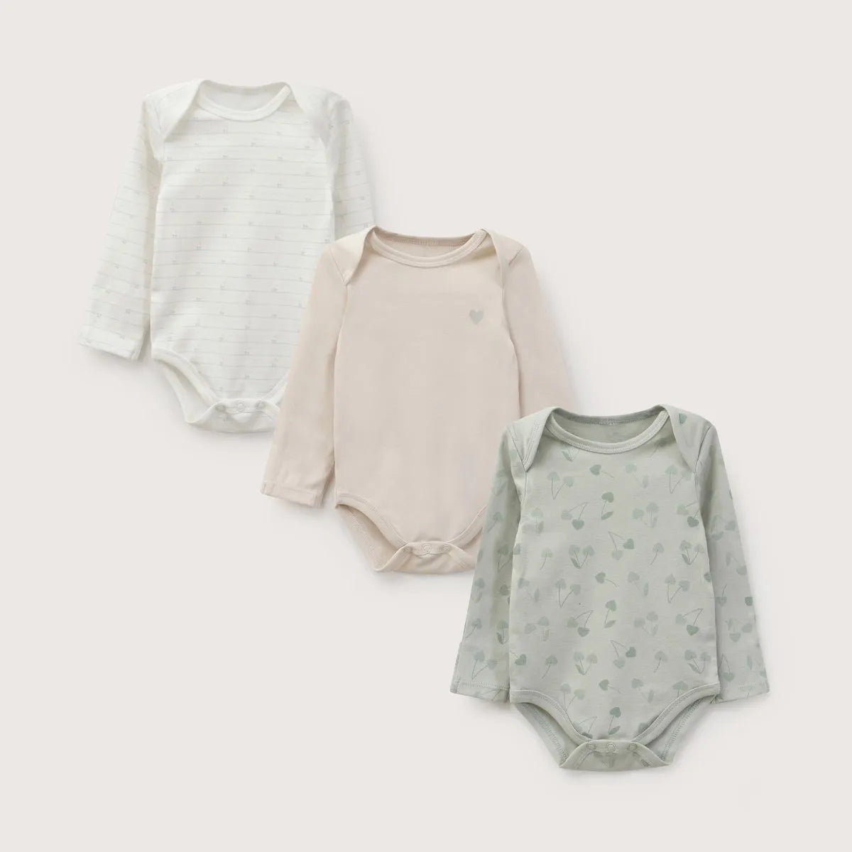 Pack Bodies Bebe Niña Menta - PM