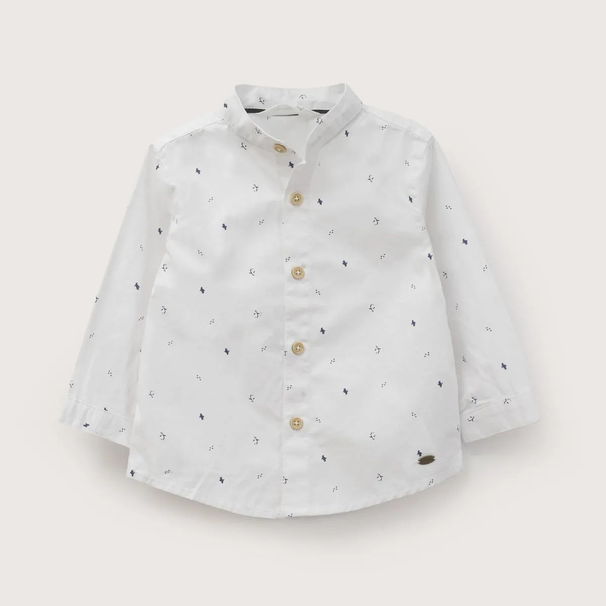 Camisa Niño Estampada Blanca