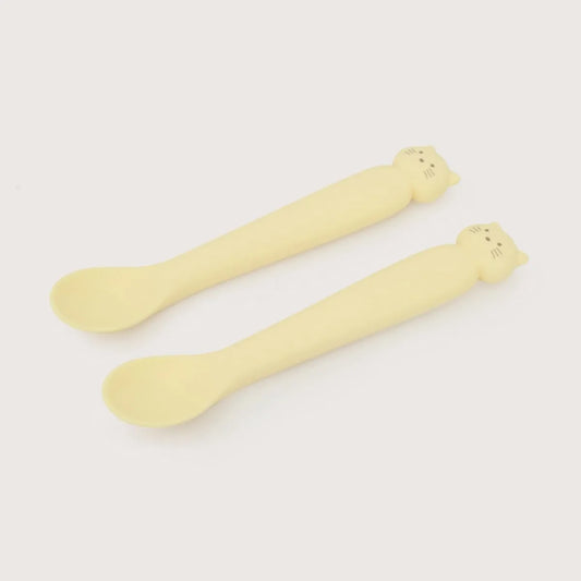 Set 2 cucharas gato amarillo
