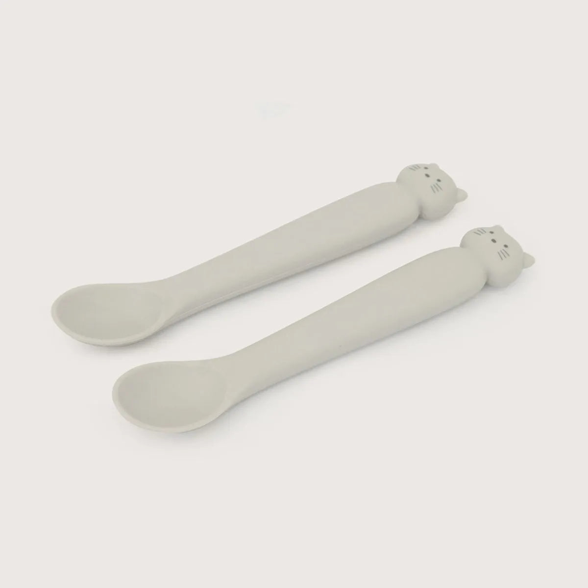 Set 2 cucharas gato gris