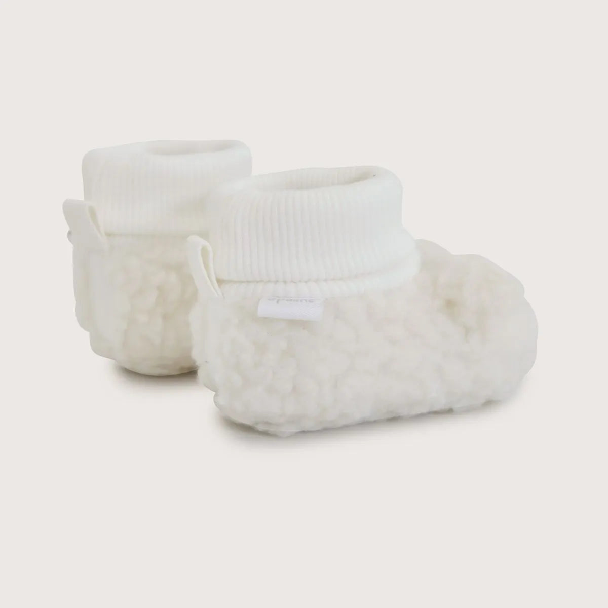 Pantufla Tejido Conejo Blanco De Bebé
