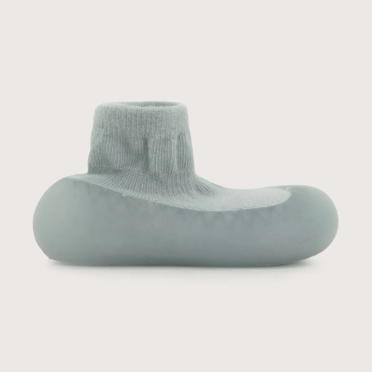 Pantufla Primeros Pasos Gris Suela De Goma Niño
