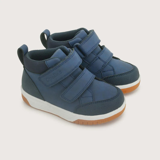 Botín Doble Velcro Azul Niño