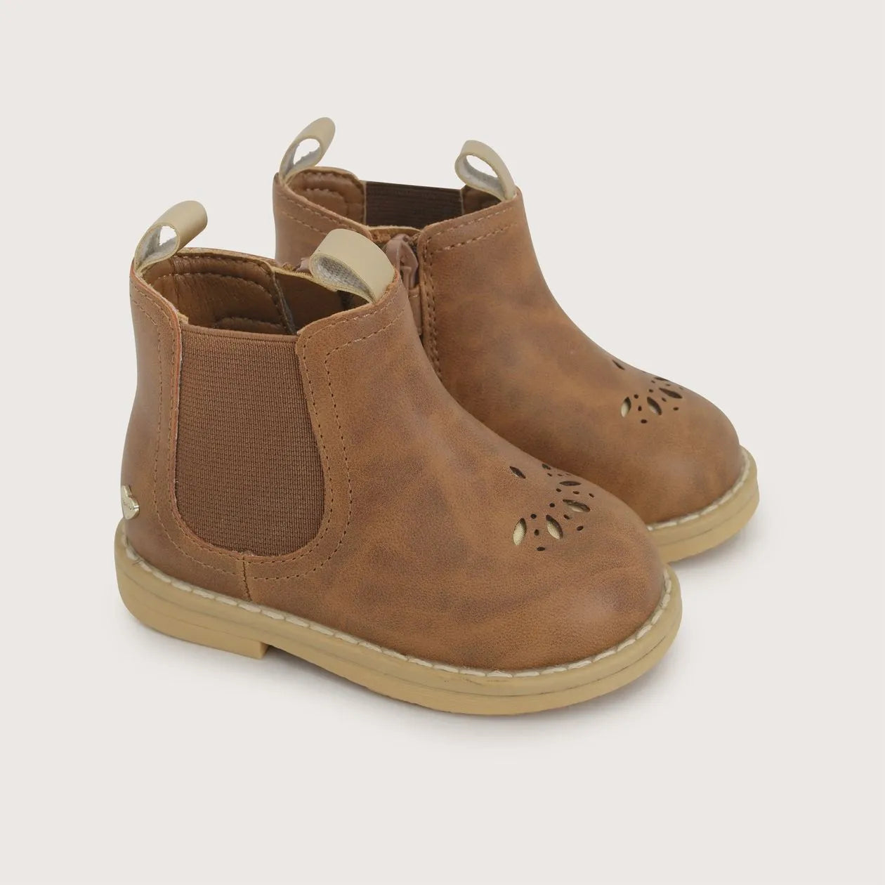 Botín Casual Camel Niña